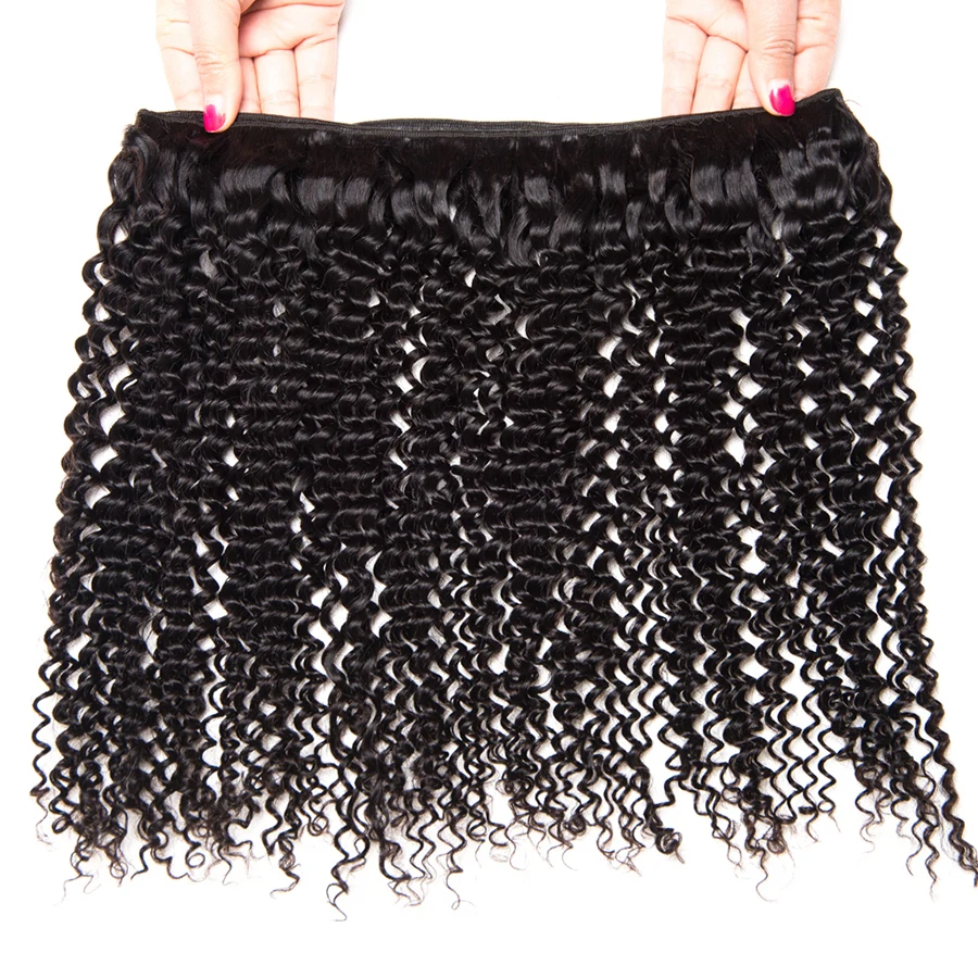 3 Bundles Afro Kinky Curly Weave Human Hair Bundles Malaysian Hair Bundles Remy Hair Extensions 10-28 ALIPOP Natural Color (6)