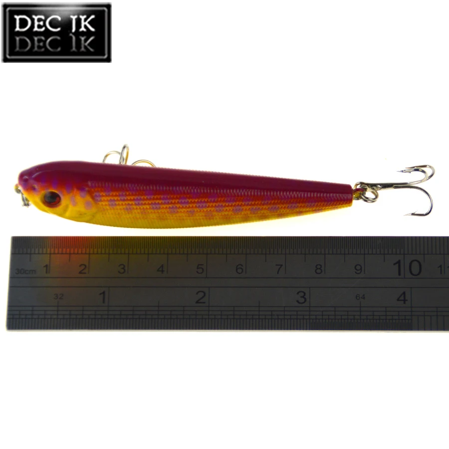 16PCS Popper Hard Plastic Artificial Baits Sets Of Fishing Lure Supplies Jerkbait Poper Swimbait Fish Tackle Laser Bait For Pike (12)