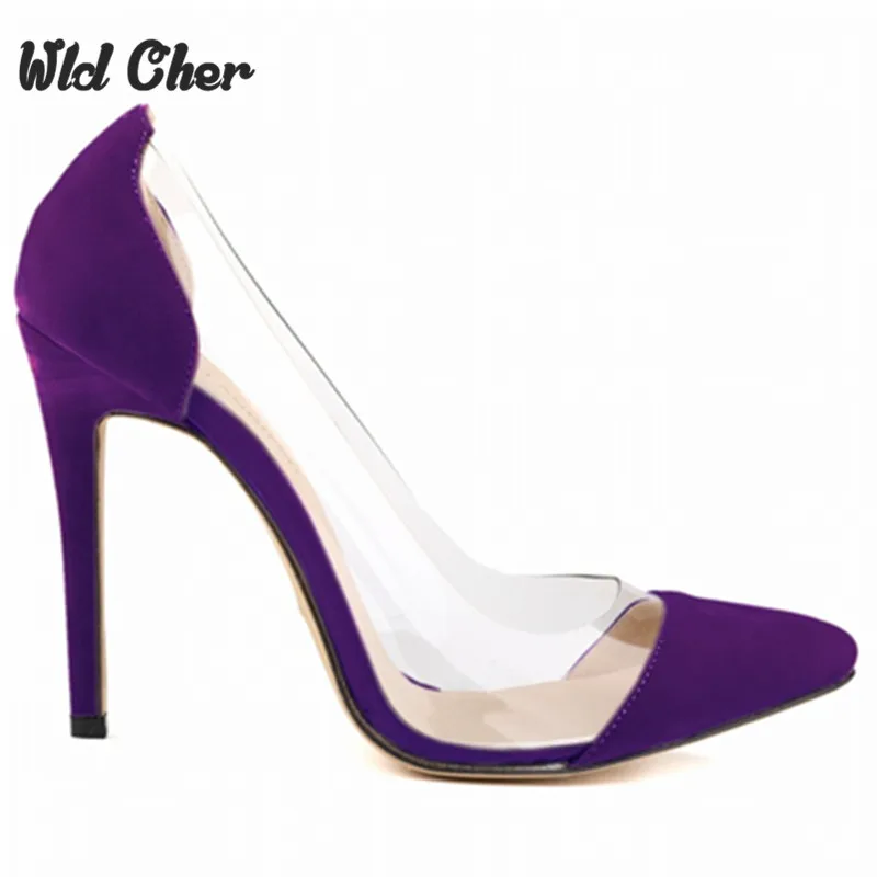 see through pointy heels