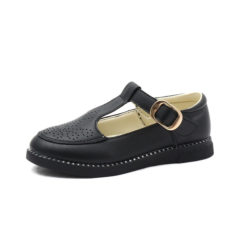 

2019 Children's Shoes for Girls PU Leather Single Shoes Summer Hollow Out Sandals Kids Princesses Casual Shoes School Sneakers