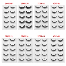 5 пар норковые ресницы 3D натуральные накладные ресницы мягкие ручные косметические инструменты для наращивания ресниц