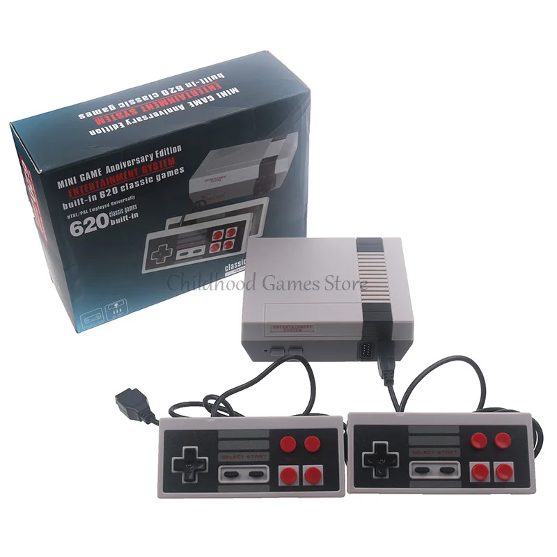

Mini TV Game Console Handheld Retro Video Game Console AV Output Built-In 620 Games Handheld Gaming Player Best Gift