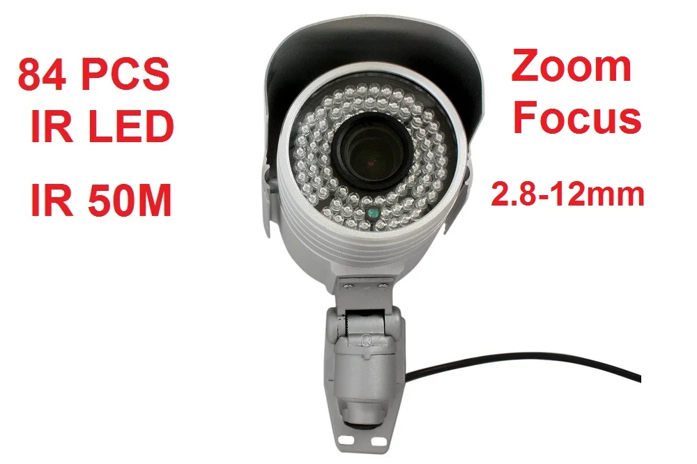 

Outdoor waterproof CCTV Surveillance 2.8-12mm varifocal lens long distance ir 50m bullet IP Camera Onvif P2P plug and play