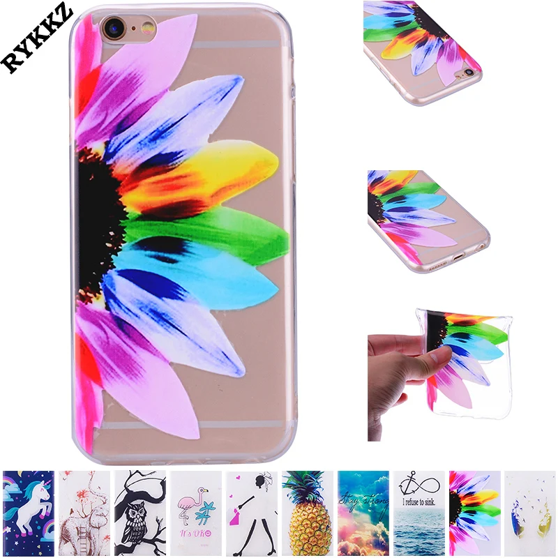2018 hot TPU phone case for Apple iphone 5 5S SE soft silicone phone bag for iphone5 transparent patterned case