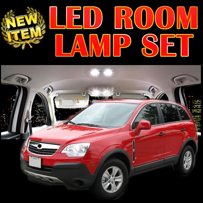 

Tcart 6 X free shipping Error Free Car LED Vehicle Interior Map Dome Door Lights for opel antara accessories 2007-2015