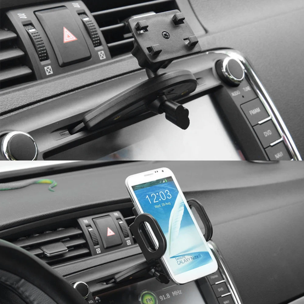 

Universal Car Phone Holder For Phone In Car Air Vent Mount Stand No Magnetic Mobile Holder For iPhone Smartphone Gravity Bracket