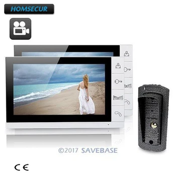 

HOMSECUR New 9" Wired Video Door Phone Home Security Intercom Recording Up To 32GB 1V2