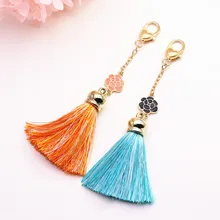 1 шт. кулон с бахромой камелии Красивая свежая кисточка кулон ручка счет свободный брелок с листком кулон