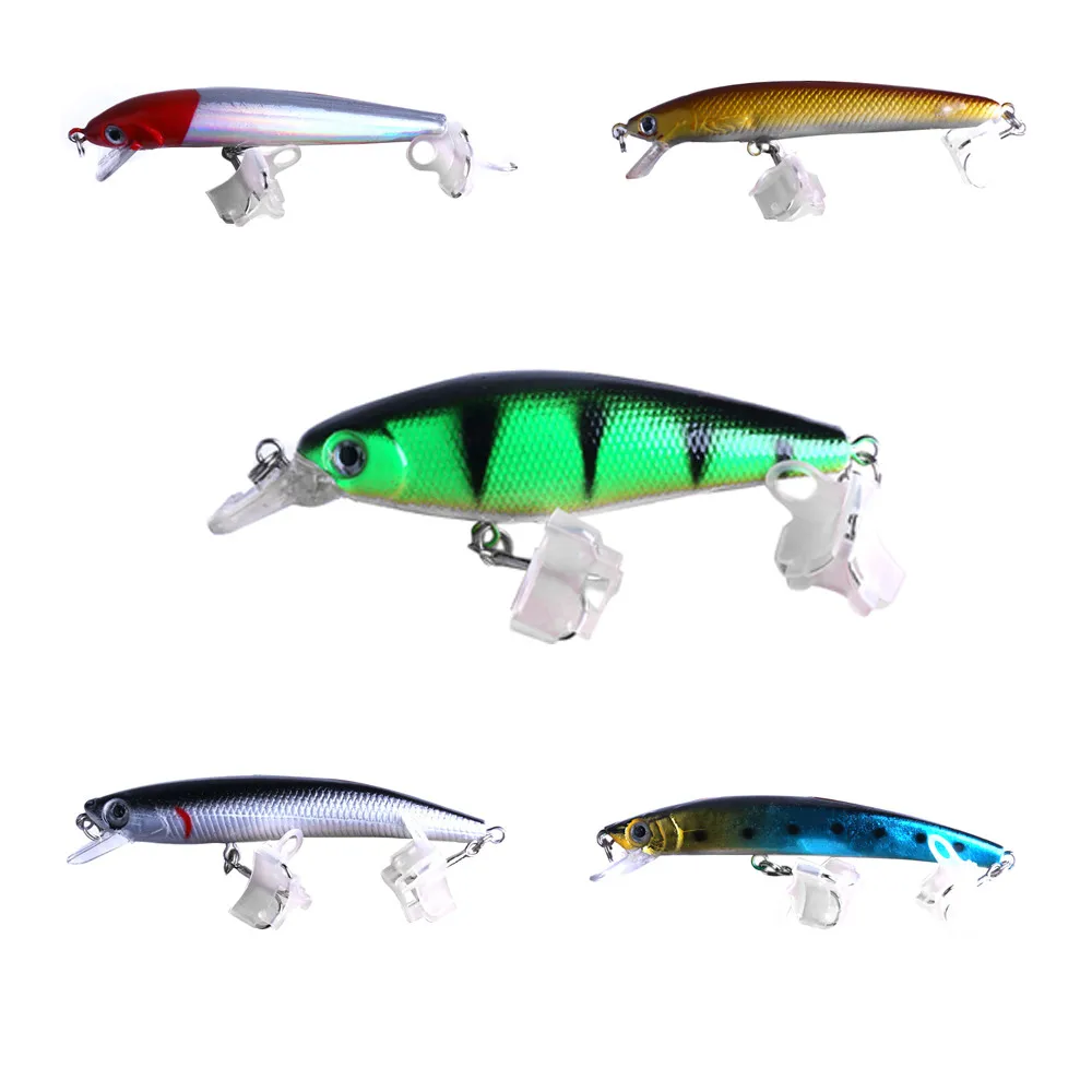 2019 5pc fishing lure set crankbait minnow sea fishing lure soft bait china outdoor silicone fishing lures spinner 40J21 (2)