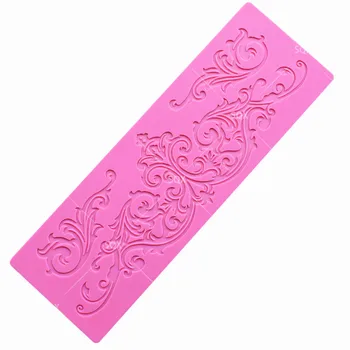 

New arrival Silicone Fondant Mat Cake Decorating Tools Kitchen Flower Pattern Silicone Lace Mold Mats LS89