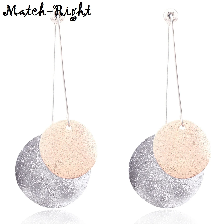 

Women's Metal Geometric Earrings for Women New Long Dangle Drop Earring Pendants Fashion Jewelry for Gift to a Woman NL752