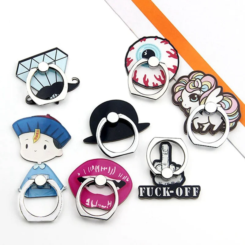 

Ring Buckle Phone Holder Harajuku Style Lips Diamond 360 degree rotating lazy cell Suef Suef Mobile phone bracket