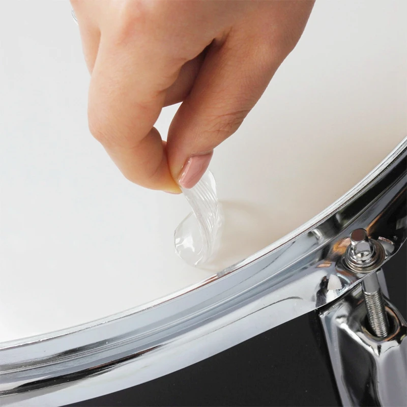 6pcs/set Snare Drum Mute Pad Drum Damper Gel Pads Snare Tom Drum Muffler Mute Transparent Percussion Instrument Accessories#8