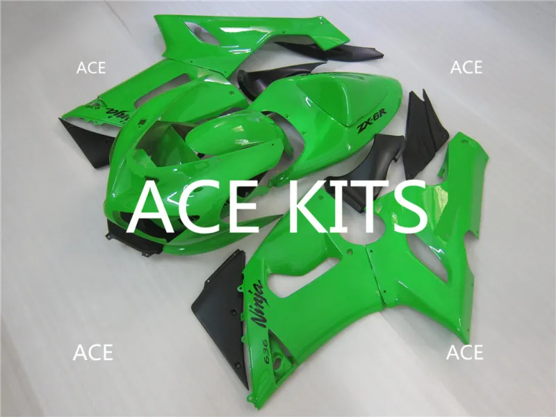 3 бесплатные подарки ABS Обтекатели набор подходит для Kawasaki ZX6R ZX-6R 05 06 Ninja 636 2005-2006 6r зеленый dDi0