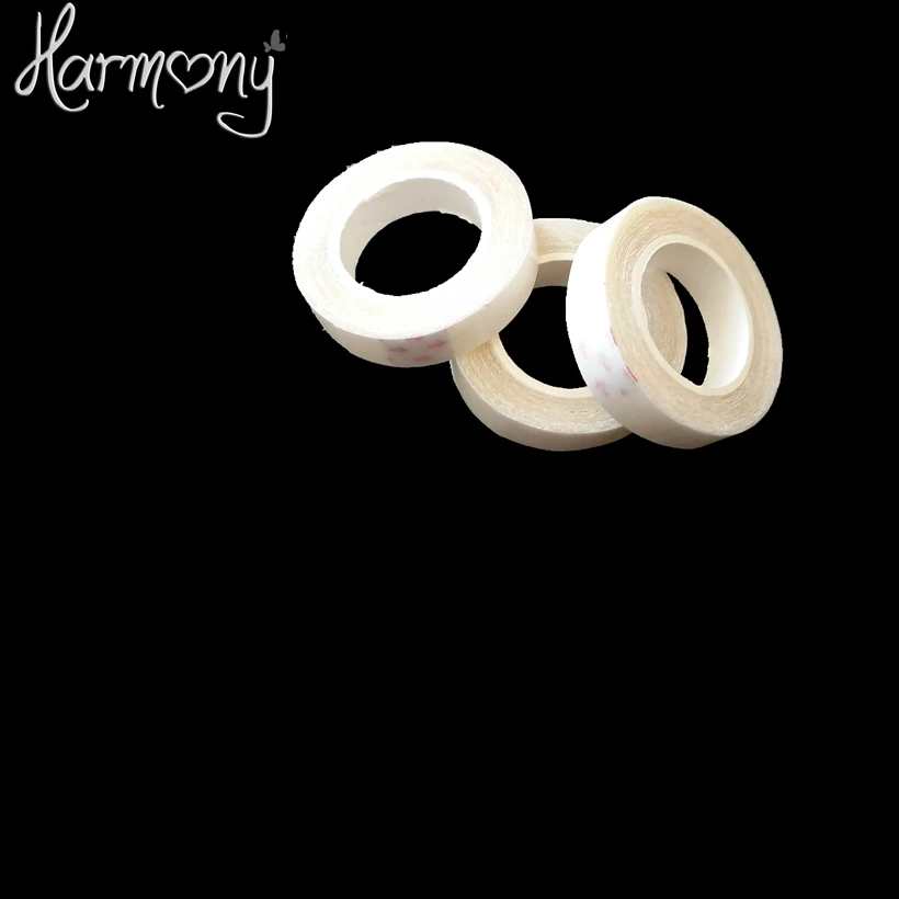 5 rolls Tape Double Sided Adhesive Tape 1cm*3 yard for PU Skin Weft Tape Hair Hair Extension tools Blue white color