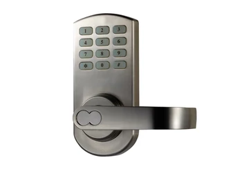 

Reversible Handle Left or Right Handle Lever Electronic Keyless Keypad Door Lock Set 209 Satin Nickel OS209