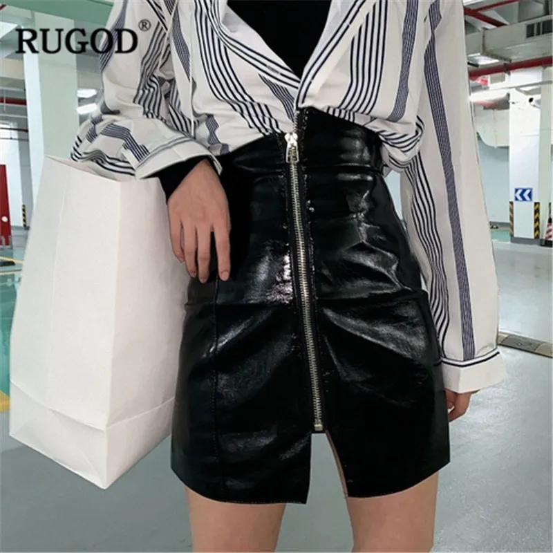 Женская облегающая мини юбка RUGOD однотонная офисная короткая карандаш из