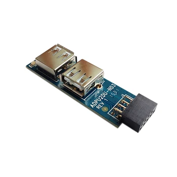 

Newest ESLOTH Computer Connectors USB2.0 Interface Expansion Board USB 9-pin Built-in NAS Boot Hide Important U Disk and Dongle