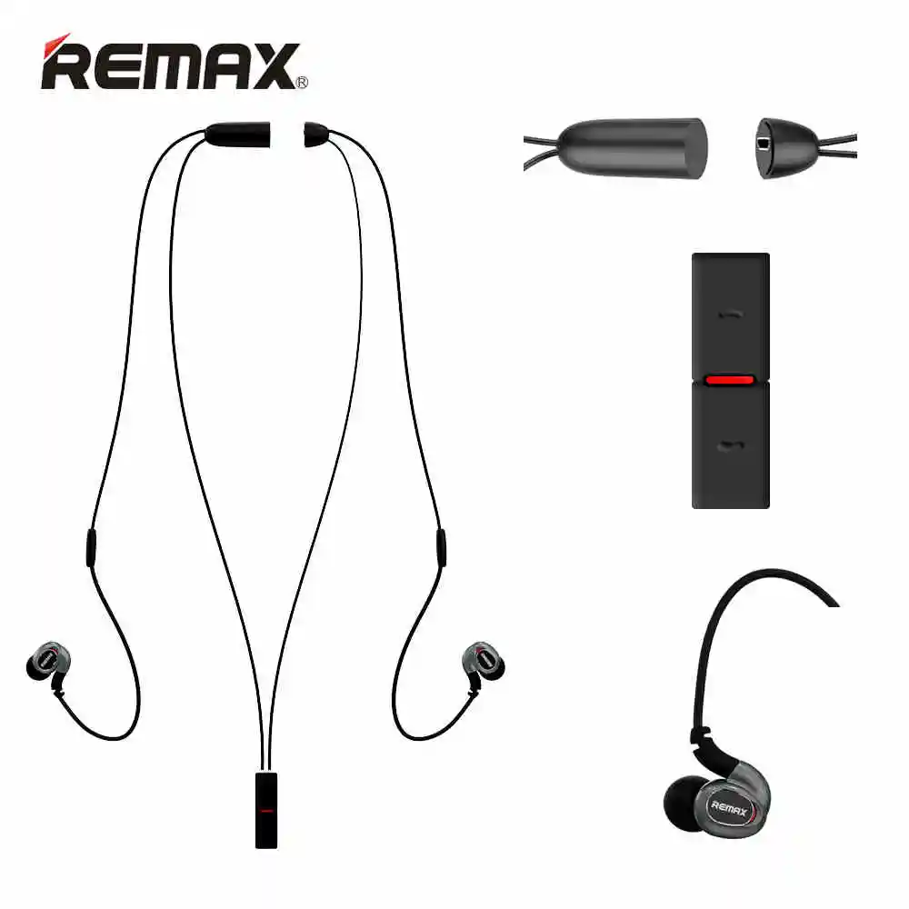 

Original Remax RB-S8 hifi Ear-band Wireless Bluetooth 4.1 Sport Stereo Earphone USB Charge Port with Microphone Hands-free Calls