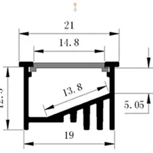 Новое поступление алюминиевый профиль для светодиодной ленты, молочный/Прозрачный чехол для светодиодной ленты с фитингами 1 м/шт. 10 м/лот