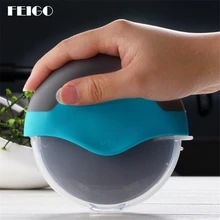 FEIGO 1 шт., высокое качество, нержавеющая сталь, колеса для пиццы, круглый нож для пиццы, пластиковая ручка, инструменты для выпечки тортов, кухонные аксессуары F222