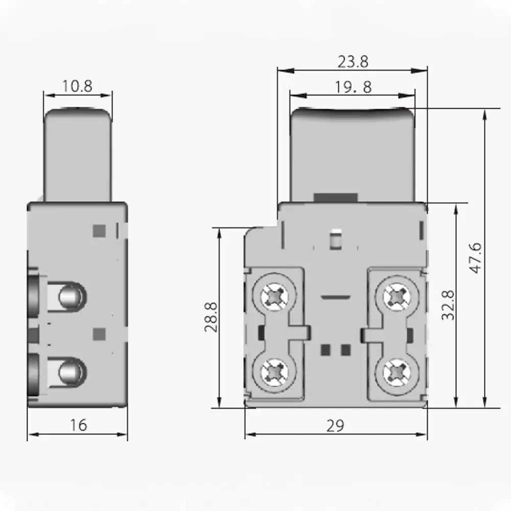 1Pcs HY79-21 Electric Tool Trigger Switch Push-Key Switches for Electrics Drill Hammer Saw Angle Grinder Mower 125/250V 22/12A