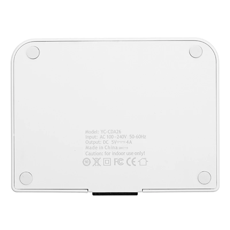 Bakeey 4 Порты зарядка через usb станция светодиодный Дисплей ЕС Быстрый зарядный дата-Зарядное устройство адаптер для iPhone XS max XR 8 для samsung S9 S8 Xiaomi 8