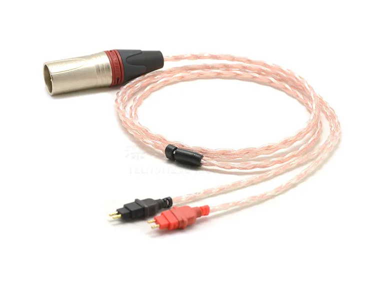 3M 16Cores Silver and Copper Mix Braided Headphone Cable For hd25sp hd600 hd650