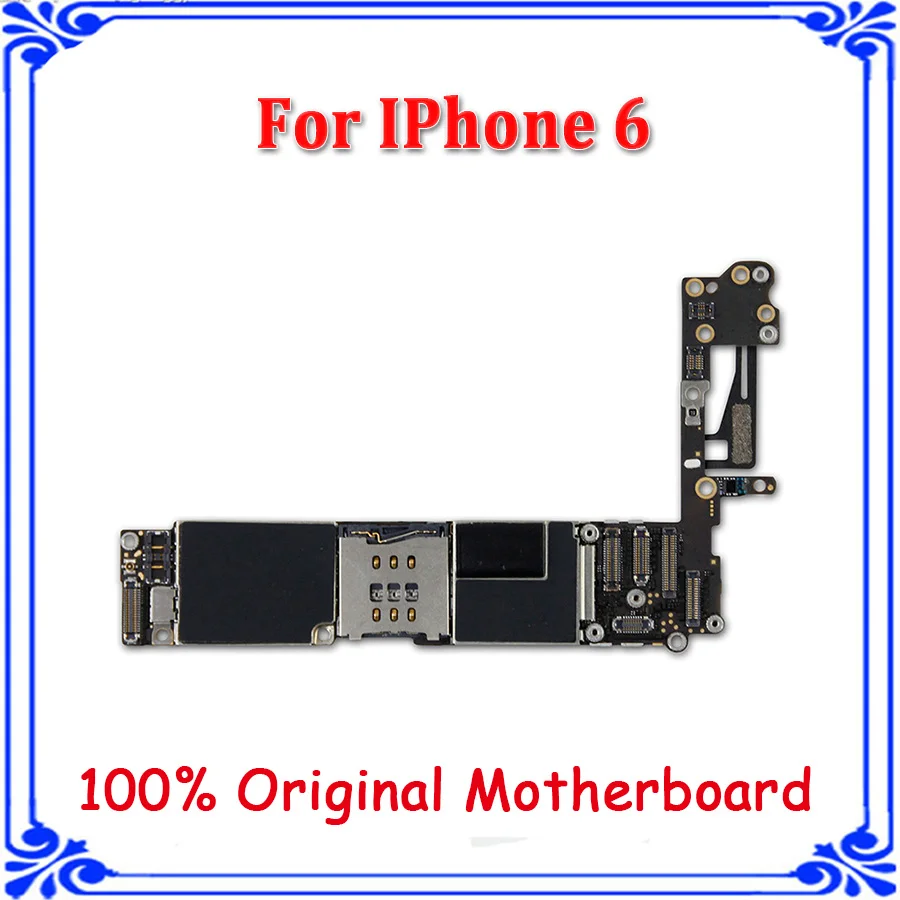 

64GB original main board for iphone 6 4.7inch unlocked motherboard without touch ID full function logic board for iphone6