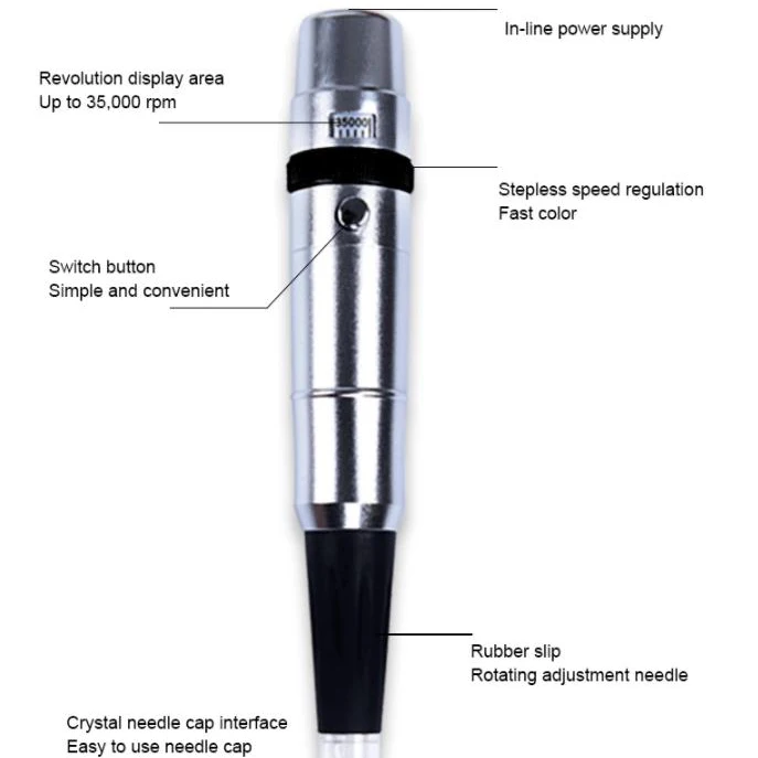 35000 г/мин постоянный макияж Татуировка бровей и губ машина швейцарская моторная ручка пистолет с традиционной иглой татуировки