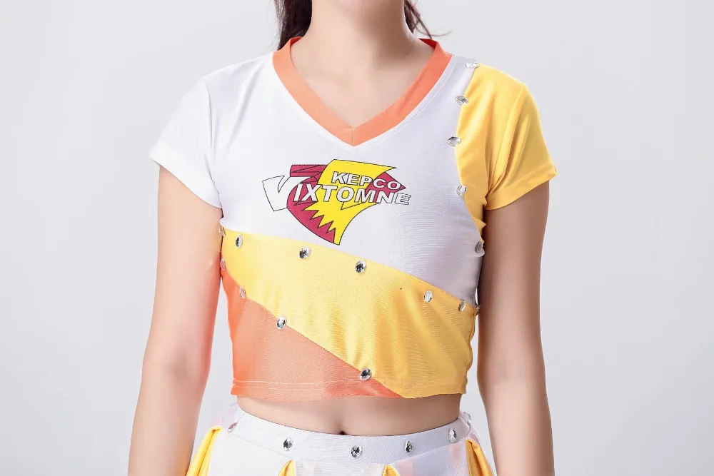 Cheerleader Costume Women Football Baby Lady Cheerleading Costumes Boys Girls Stage Performance Dresses Men Kids Adults Uniforms (8)