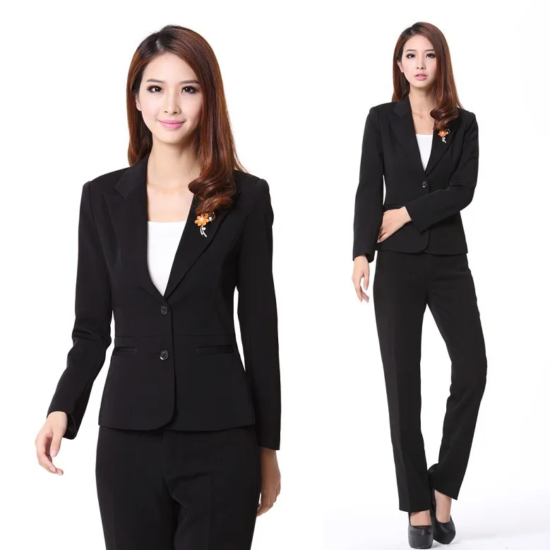 New 2015 Spring and Autumn Women Pant Suits Blazer Jacket
