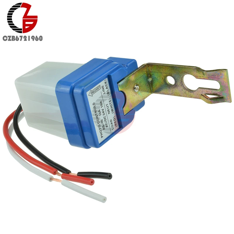 Switches AC DC 12V 24V 220V 10A Auto On Off Photocell Sensor Switch Street Light Other