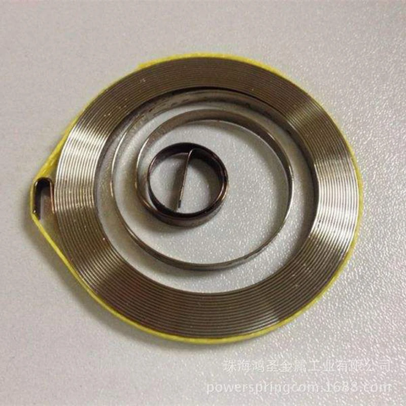 Cheap constant force coil flat spiral springs supplier,0.3*3*1800mm