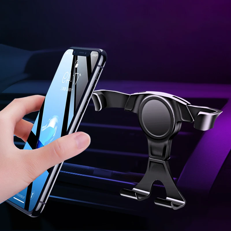 Powstro Gravity Автомобильный держатель для мобильного телефона Автомобильный держатель телефона в креплении подставка для смартфонов Voiture для Iphone для samsung