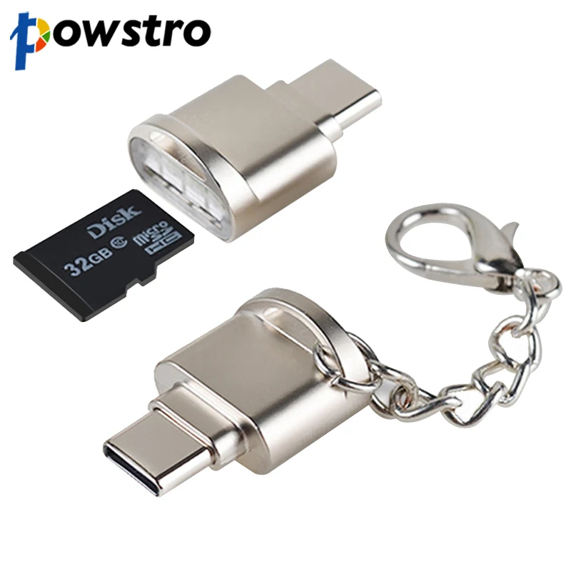 Портативный адаптер USB 3,1 для type-C USB-type C Micro конвертер OTG адаптер с TF SD кард-ридером