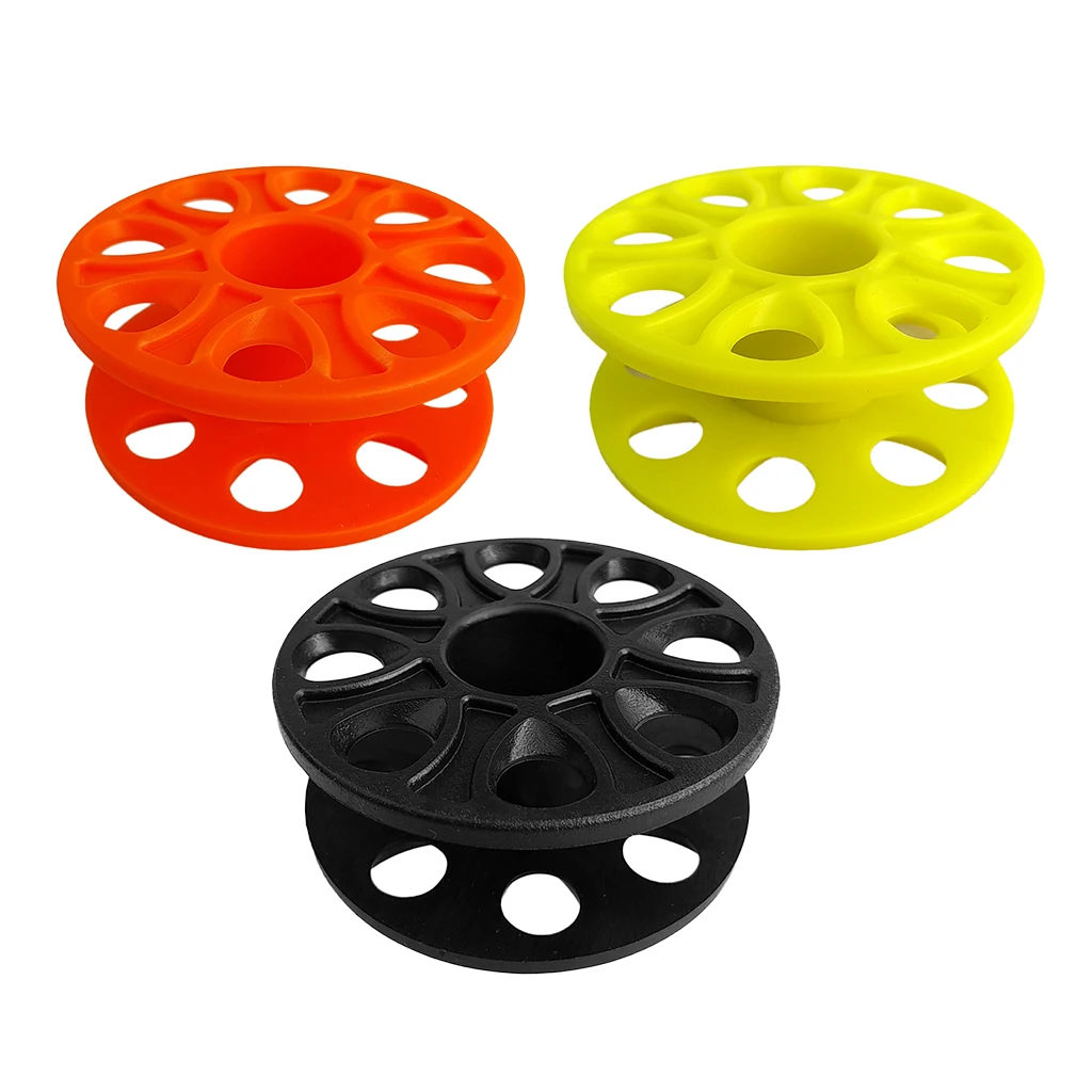 3Pcs/Lot Plastic Compact Scuba Diving Finger Tech Spool Wreck Dive Reel Underwater Snorkeling Guide Line Blank Spool
