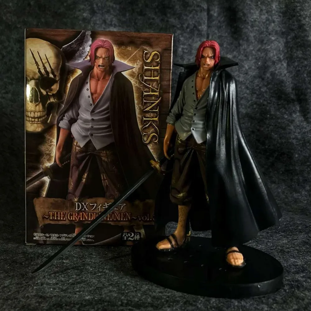 New hot sale DX ONE PIECE Red Hair Pirates Shanks 18CM PVC gift for children free shipping | Игрушки и хобби
