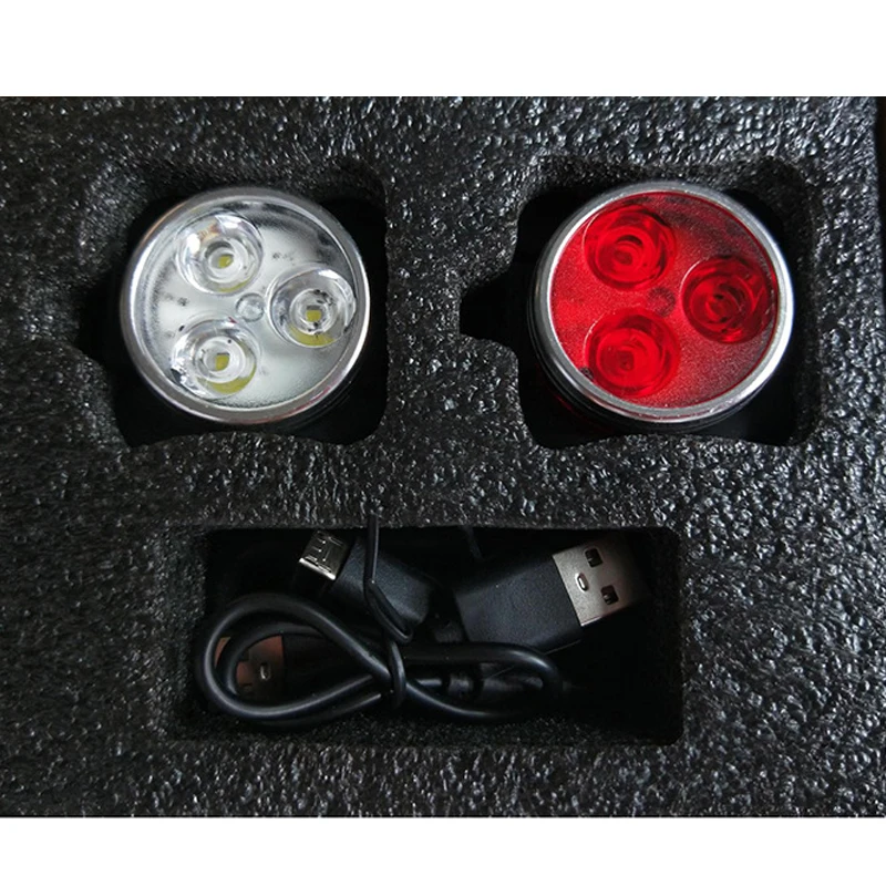Cheap Cycling Bicycle Bike 3 LED Head Front With USB Rechargeable Tail Clip Light Lamp Outdoor Cycling bike accessories 4 modes 3 Cheap Cycling Bicycle Bike 3 LED Head Front With USB Rechargeable Tail Clip Light Lamp Outdoor Cycling bike accessories 4 modes 3