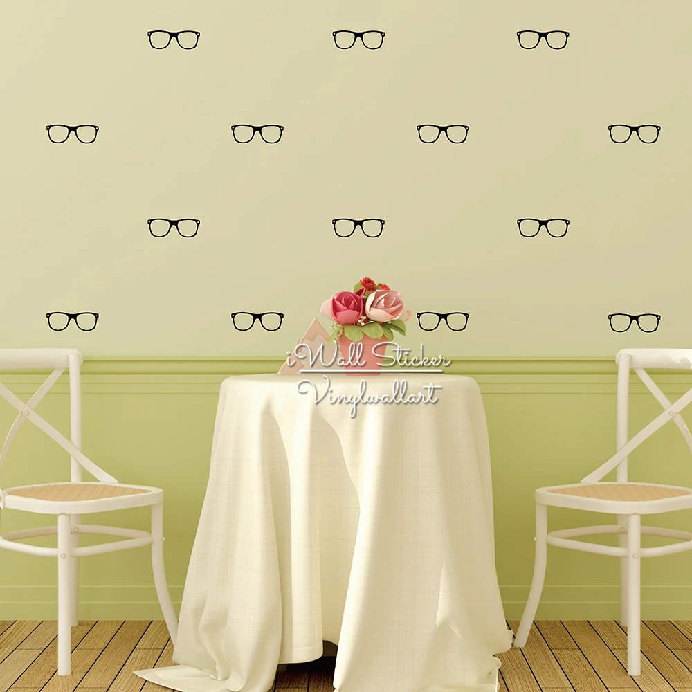 Glasses Wall Sticker, Glasses Set Wall Decal, Modern Wall Stickers Kids