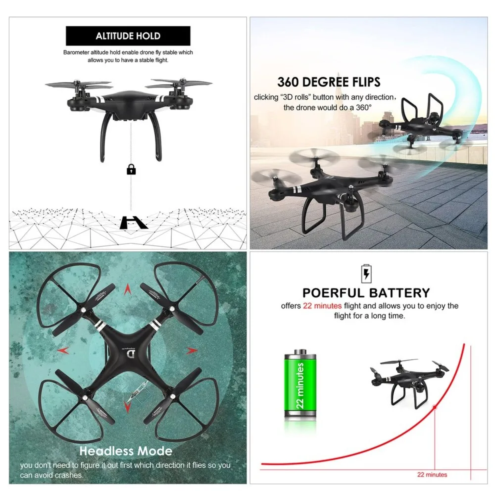 X8 RC Drone Cámara Drone con HD 0.3MP 720 p cámara de altitud una retorno clave/aterrizaje/A de cabeza 2,4G RC Quadcopter X8 RC Drone Cámara Drone con HD 0.3MP 720 p cámara de altitud una retorno clave/aterrizaje/A de cabeza 2,4G RC Quadcopter