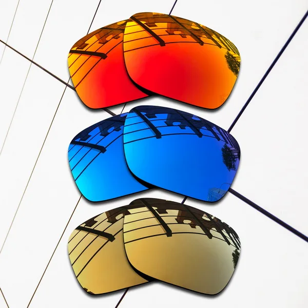 Wholesale E.O.S Polarized Replacement Lenses for Oakley Sliver F Sunglasses- Varieties Colors - Цвет линз: Fire-Blue-BronzeGold