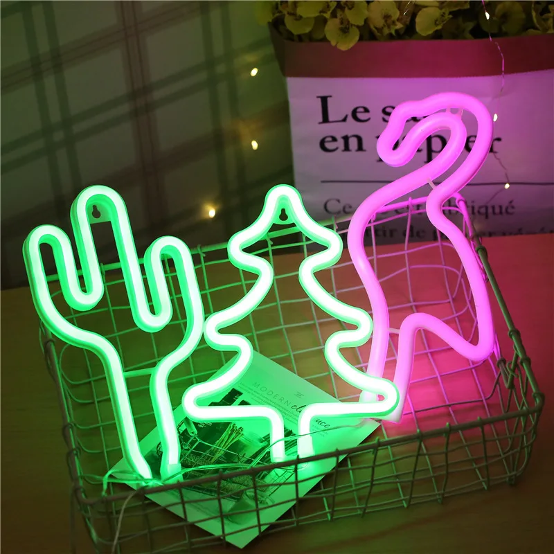 Dcrlamp LED Christmas tree Night Light Hanging Neon Lights & Lighting