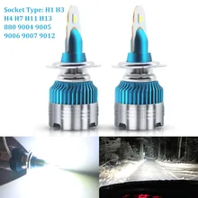 Car LED Headlight H4 H7 LED H1 H3 H11 H13 880 9004 9005 9006 9007 9012 LED Bulb CSP Y19 chips Hi-Lo Beam Car Headlight Fog Lamp цена Car LED Headlight H4 H7 LED H1 H3 H11 H13 880 9004 9005 9006 9007 9012 LED Bulb CSP Y19 chips Hi-Lo Beam Car Headlight Fog Lamp цены онлайн