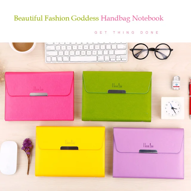 candy colored handbag shape notebook a5 business notebook agenda agenda organizer planner