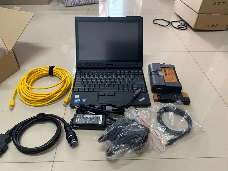  Auto diagnose werkzeug für bmw icom a2 b c mit laptop x201t i7cpu installieren software ssd 201907 