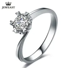 Natural diamond Ring 18k Gold Wedding Snowflake Romantic Propose Engagement Women Lover Anniversary Party New Good Customize