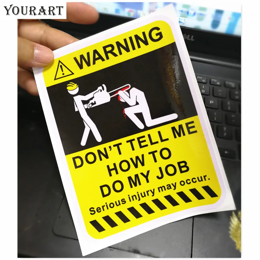 

Funny Car Stickers Decals Warning Danger Auto Sticker Bomb Creative Laptop Toolbox Car Sticker Voiture for Volkswagen BMW