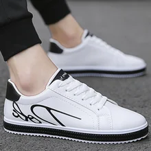 Черные кроссовки для студентов новые стильные кроссовки из синтетической кожи мужская весенняя обувь уличные Легкие мужские кроссовки