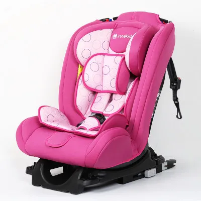 Innokids детское автомобильное кресло безопасности Isofix интерфейс жгут регулируемое детское сиденье безопасности автомобильное кресло-бустер бренд 0-12 лет - Цвет: Pink isofix